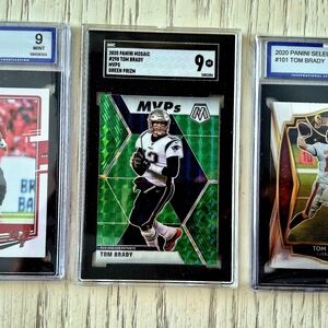 LOTof3 SGC and ISA 9 2020 Panini (#101 Select,#230 Donruss,#298 Mosaic TOM BRADY
